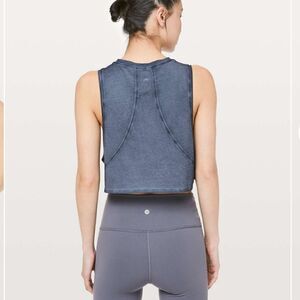 Lululemon Muscle Love Crop Tank *FadeWashed Moon Blue 8/10